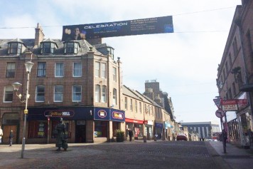 banner in Peterhead Scotland