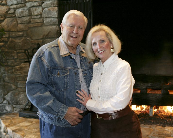 Cliff Barrows and his wife, Ann, in a 2007 photo. Mr. Barrows was married to his first wife, Billie, for nearly 50 years. God brought he and his second wife, Ann, together after they both lost their spouses to cancer.