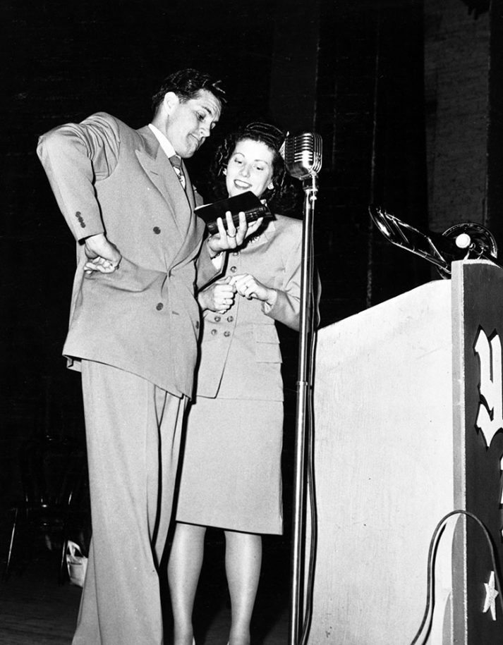 Cliff and Billie Barrows, mid-1940s.
