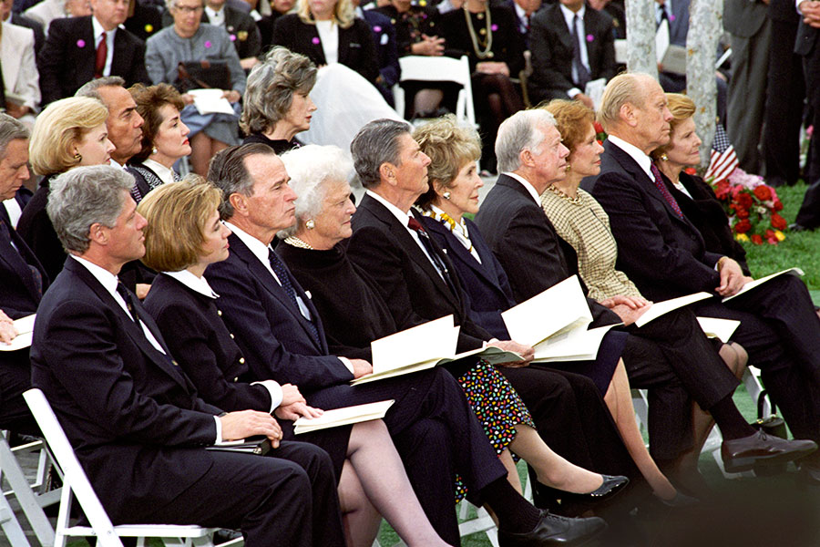 Presidents at Nixon Funeral