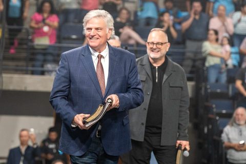 Franklin Graham sharing the Gospel
