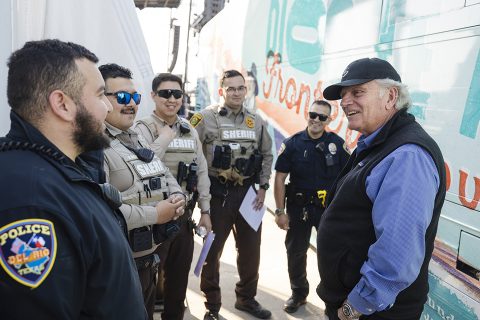 Franklin Graham speaking to local law enforcement.