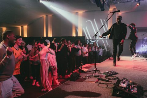 Faith Child leading worship