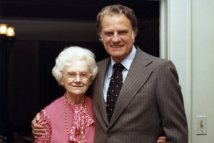 Billy Graham and his mother, Morrow.