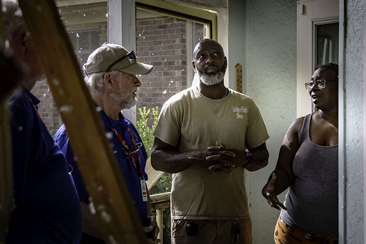 Hurricane Helene’s 800-mile path has killed at least 200 people, with hundreds more missing. Chaplains are ministering to devastated communities in Western North Carolina, Florida, Georgia (above), and Tennessee.