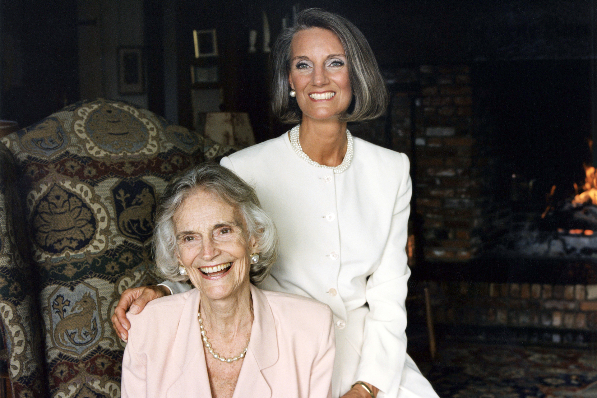 Ruth Bell Graham with her second daughter, Ann Graham Lotz.