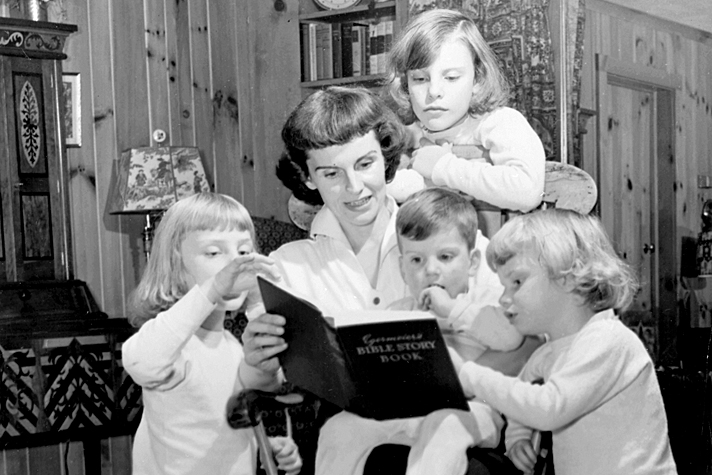 Ruth Graham with kids