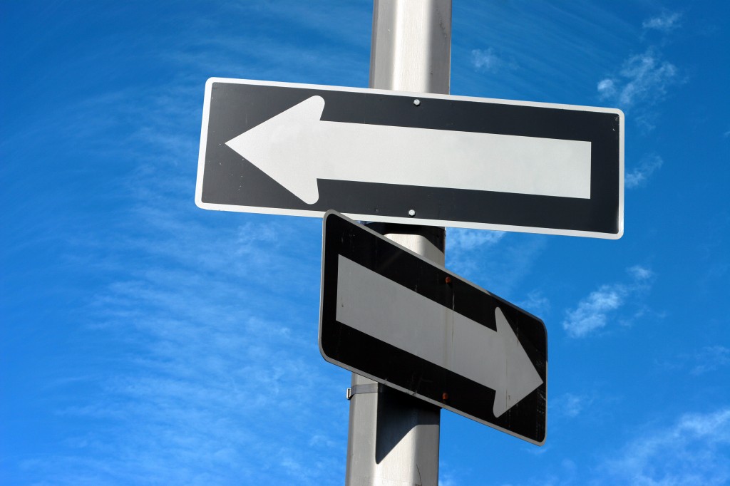One-way signs