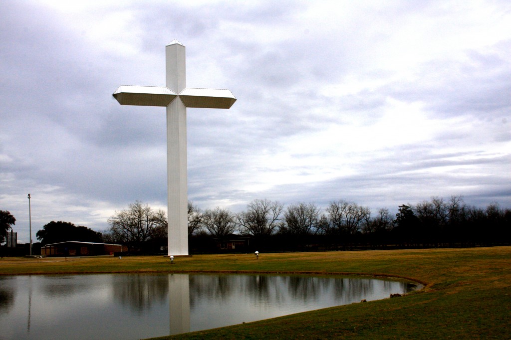 Large cross, part of Sherwood's Legacy Park