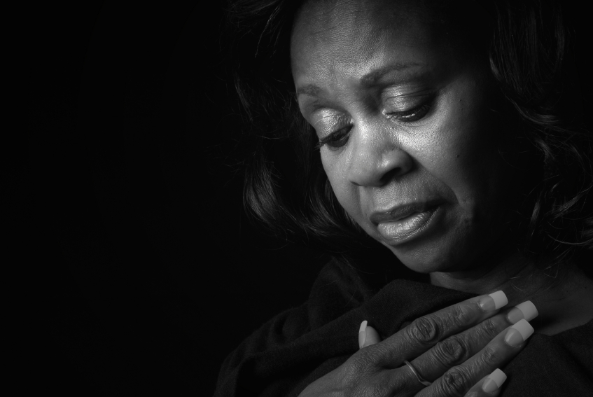 woman mourning