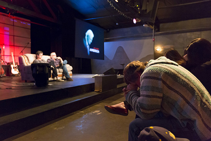 Praying in church