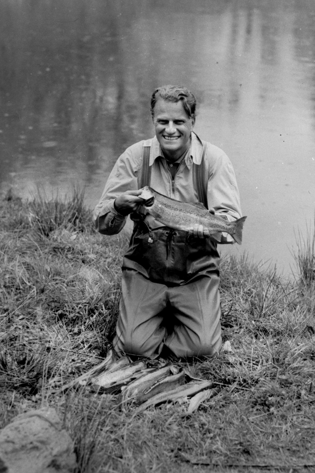 Billy Graham with fish