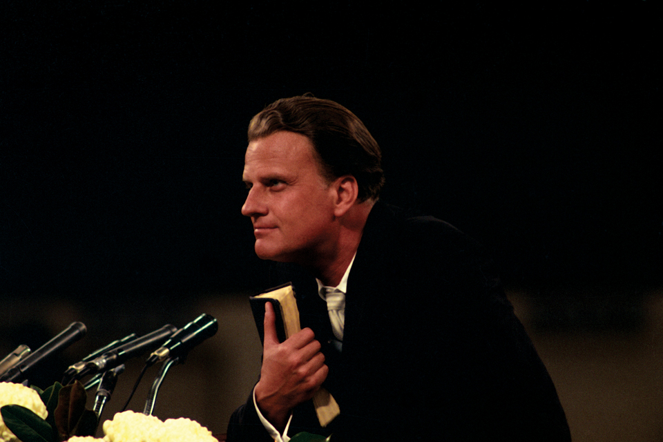 Billy Graham with Bible