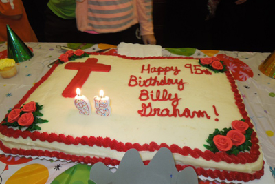 billy graham birthday cake