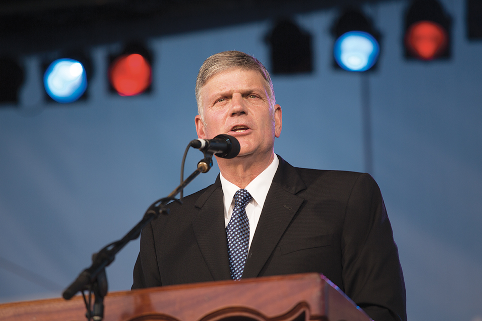 Franklin Graham Podium