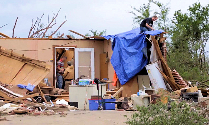 tornado damage