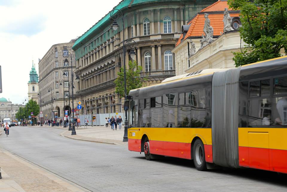 Bus on street