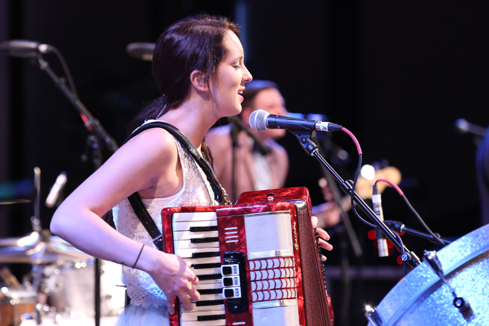 Ali on accordion