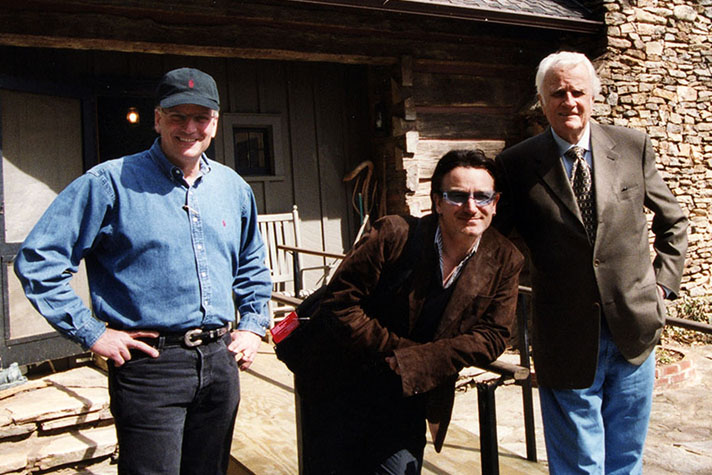 Franklin Graham, Bono from U2, Billy Graham