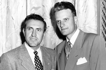 Louis Zamperini and Billy Graham