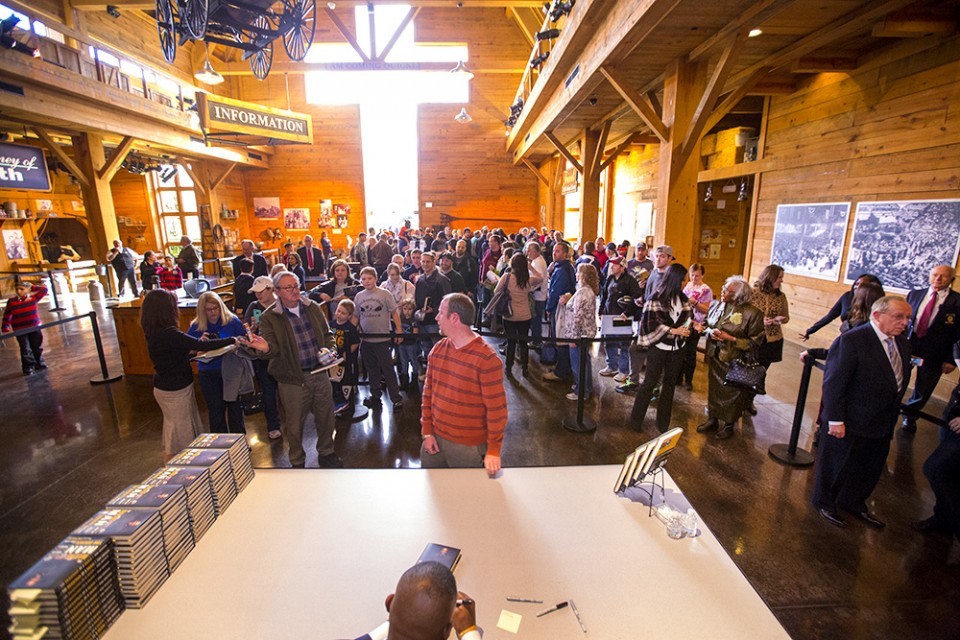 Library crowd