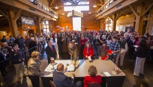 Hundreds Meet James and Shirley Dobson at Billy Graham Library