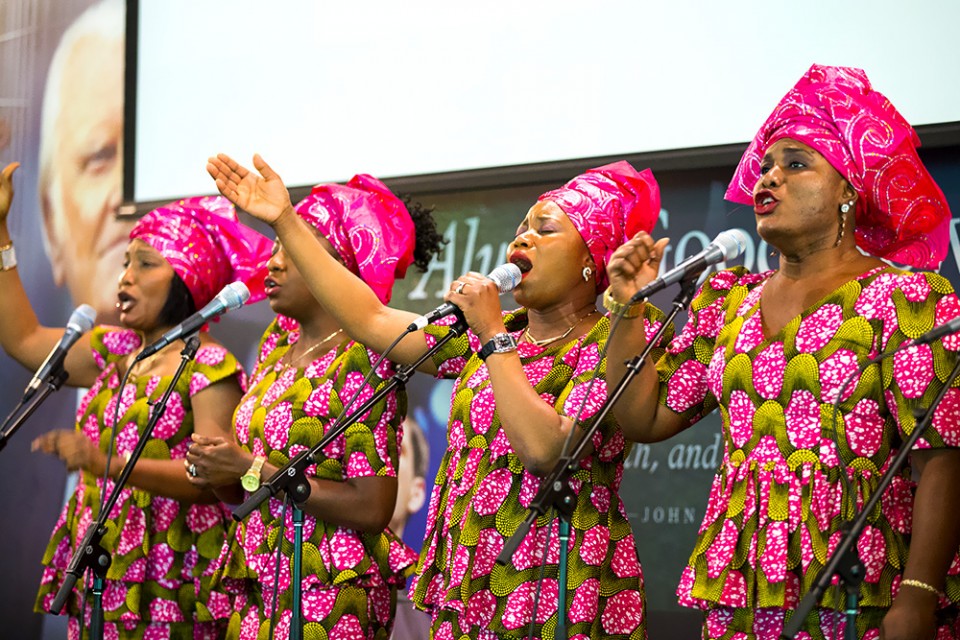 Choir singing