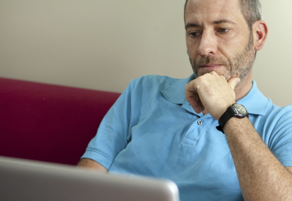 Man on computer