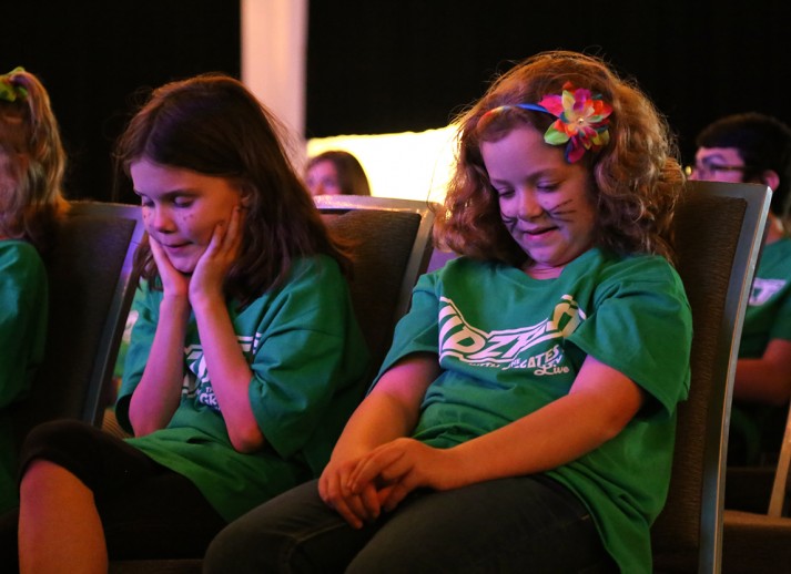 Girls praying