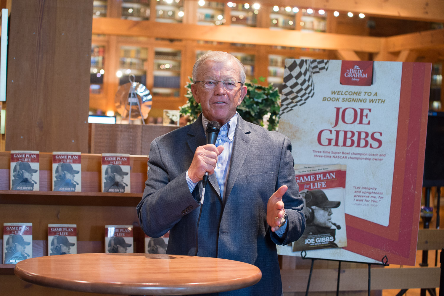 Joe Gibbs Book Signing at the BG Library