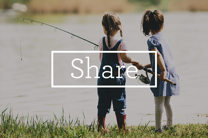 Girls fishing