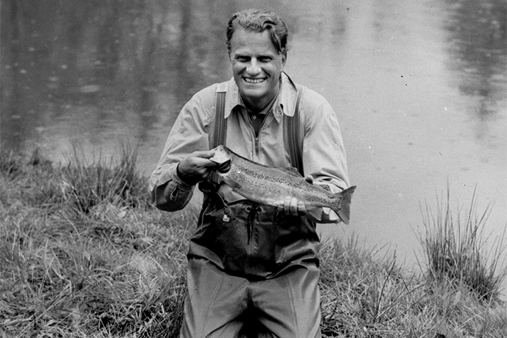 Billy Graham with fish