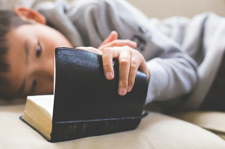 Boy reading