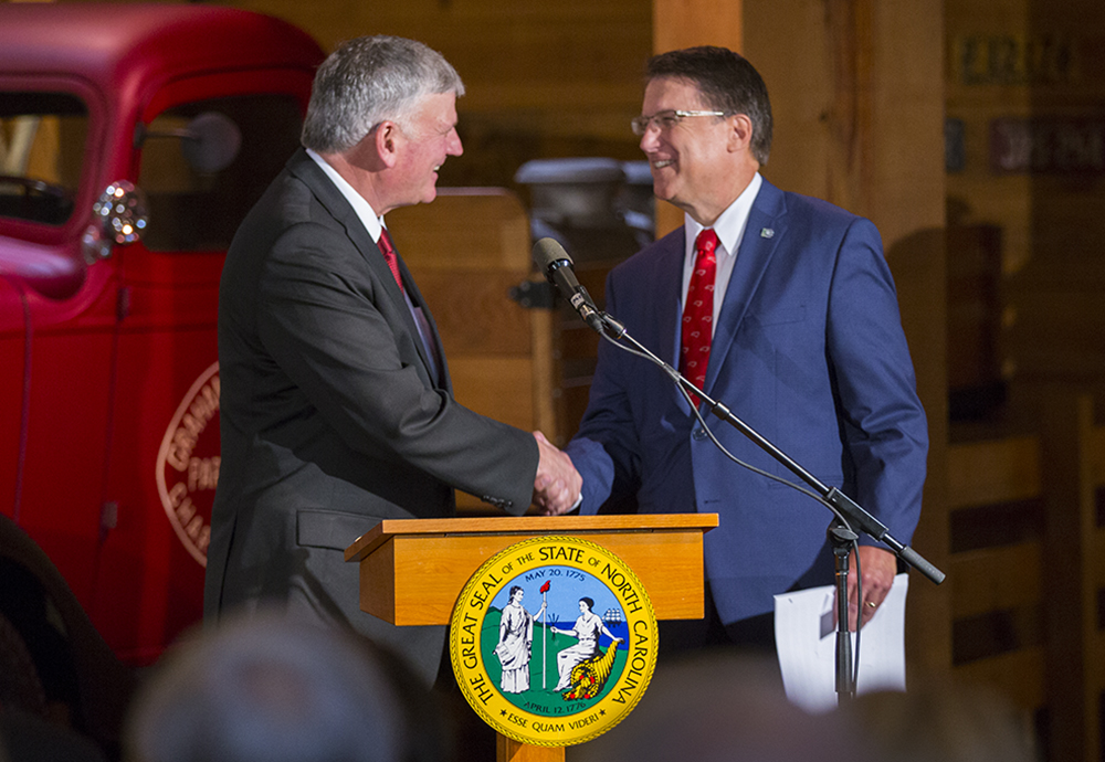 Franklin Graham and Governor Pat McCrory