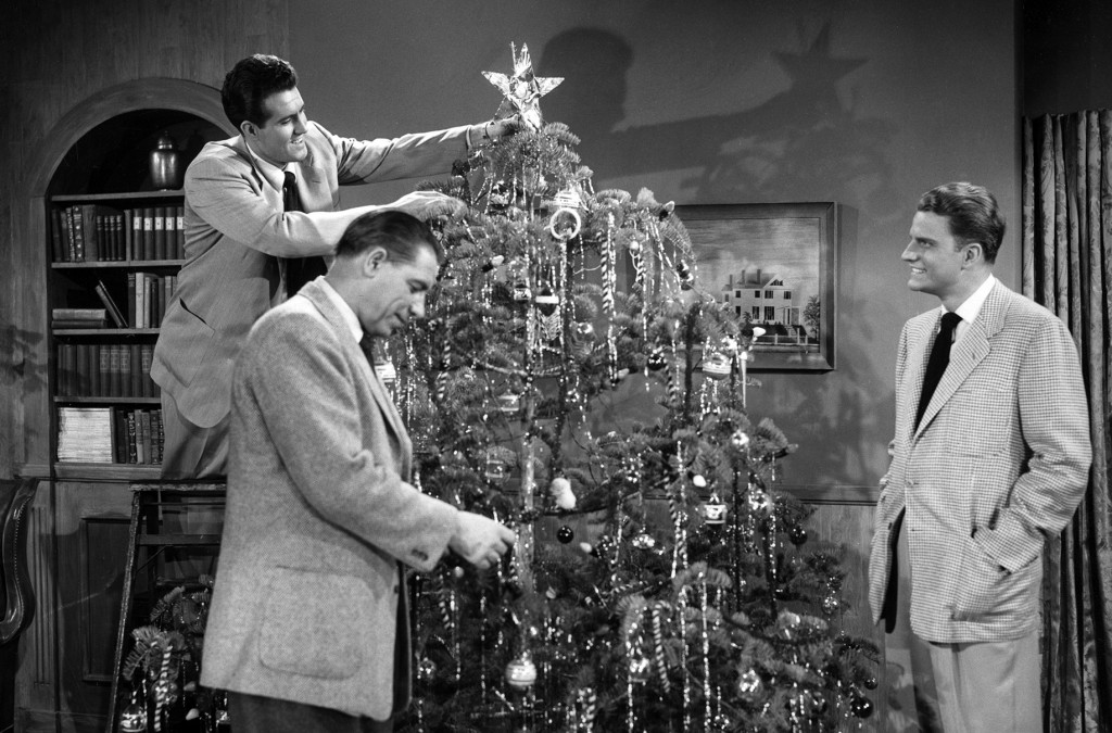 Billy Graham and Christmas tree