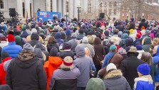 United, Chilly New Hampshirans Stand for One Nation Under God