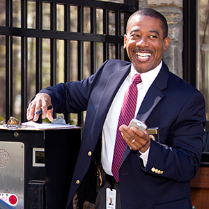 Kevin Williams, a former security guard with the Billy Graham Library, now serves with the Billy Graham Rapid Response Team.