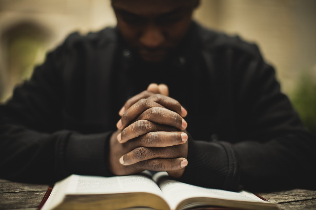 Man praying