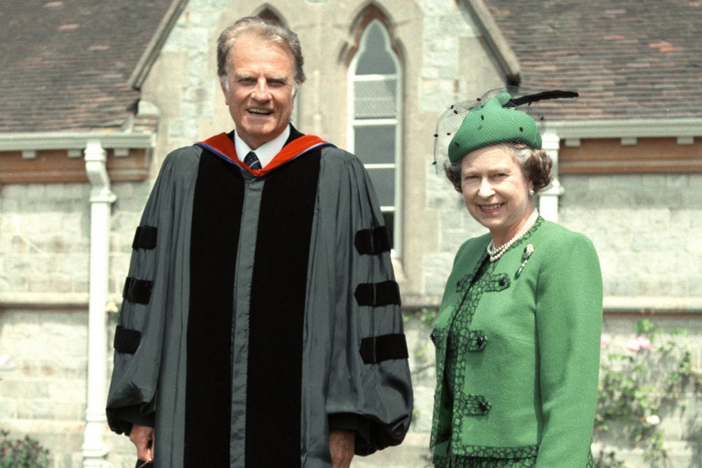 Billy Graham and Queen Elizabeth II