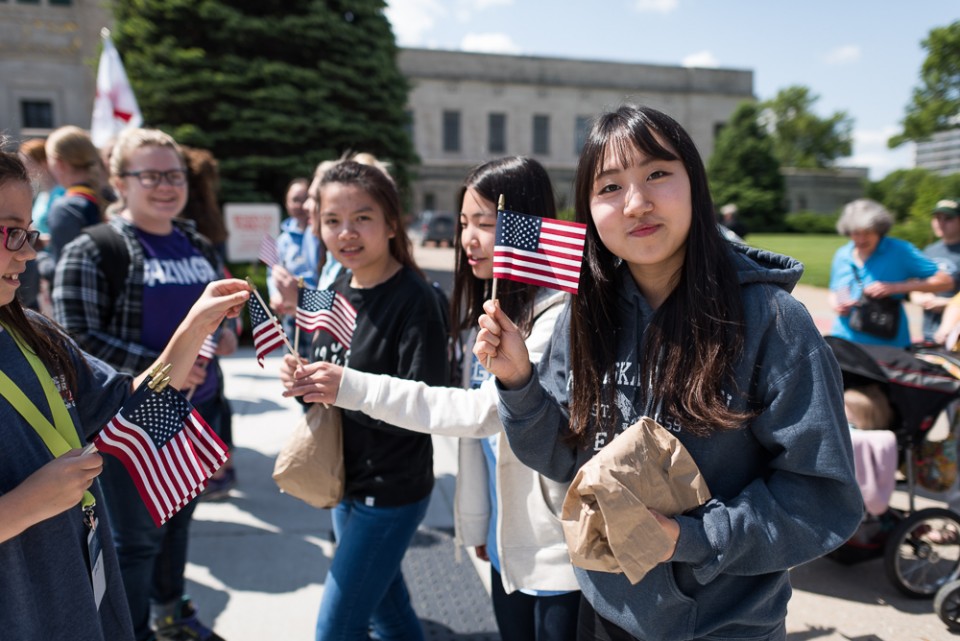 students at Decision America Tour in Nebraska