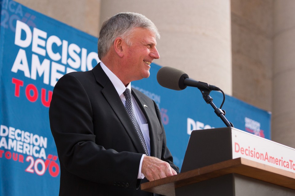 Franklin Graham at podium