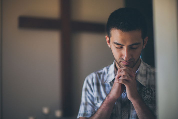 Man praying