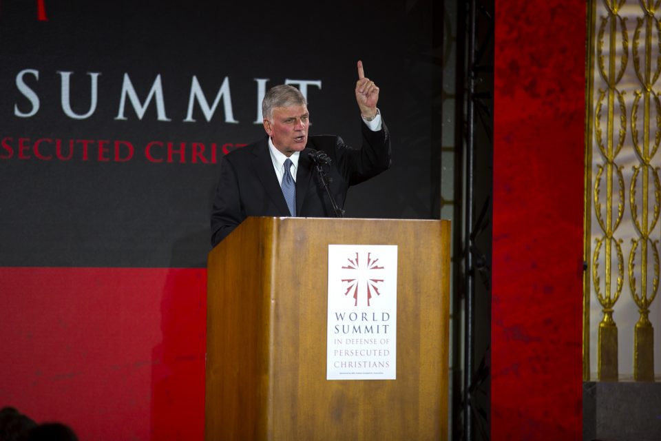 Franklin Graham speaking at World Summit