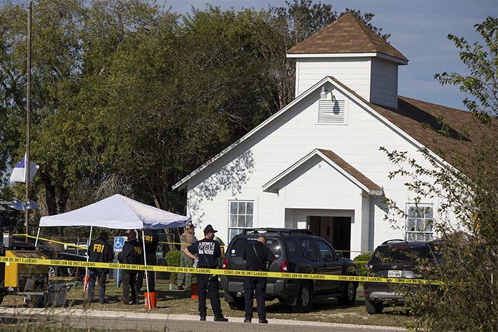 First Baptist Church in Sutherland Springs, Texas