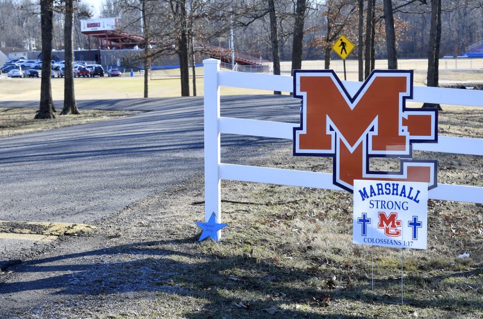 Marshall County High School sign