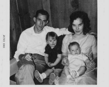 Linda Whitten (second from left), with her father, mother and baby brother in 1963.