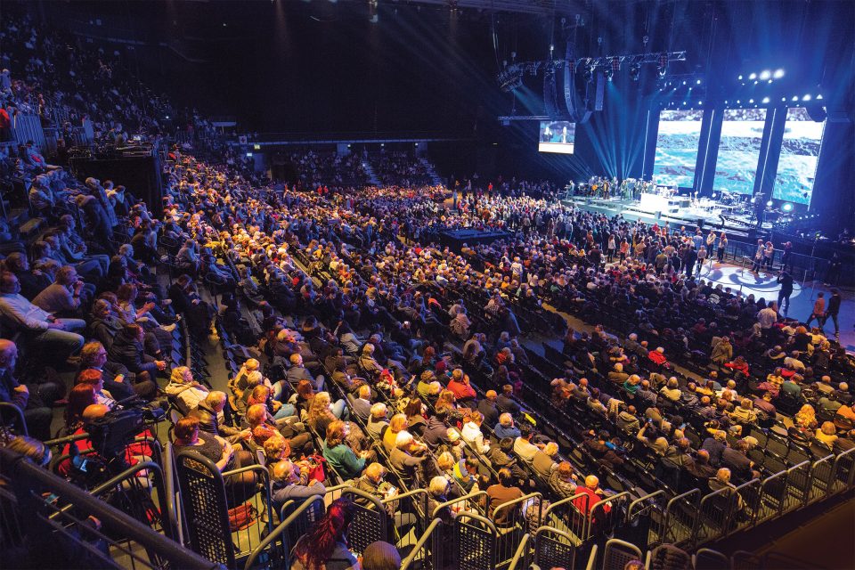 Crowd at Håpets Festival in Oslo, Norway