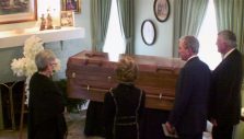 Live Stream Replay: Former President George W. Bush, First Lady Laura Bush Pay Respects to Billy Graham