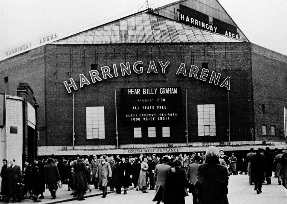 London's Harringay Arena entrance