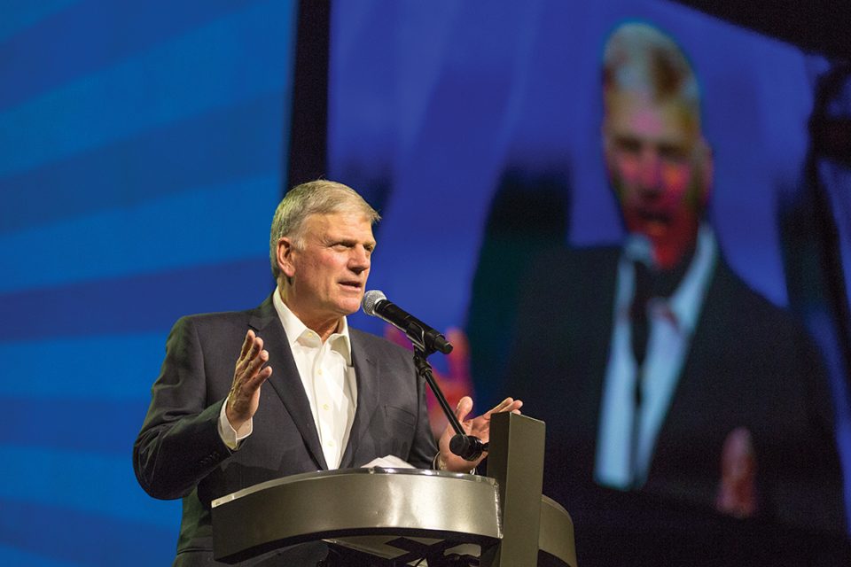 Franklin Graham preaching